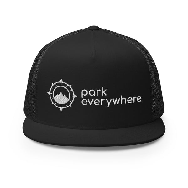 Park Everywhere Trucker Cap Full Black